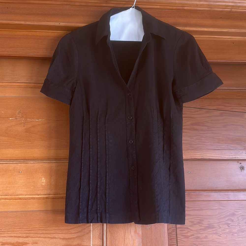 Theory Black Blouse
